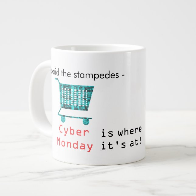 Caneca De Café Grande Evite os Stampeds (Frente Esquerda)