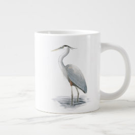 Caneca De Café Grande Excelente Blue Heron Jumbo Mug