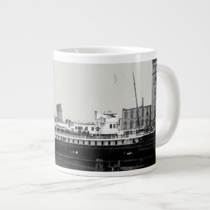 Caneca De Café Grande Excelente Lagos Navio Virginia @ Milwaukee 1890's 