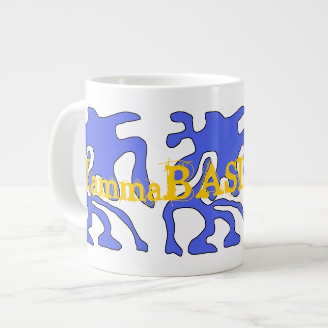 Caneca De Café Grande Excelente MammaBASIL Design Jumbo Mug! (Frente Esquerda)
