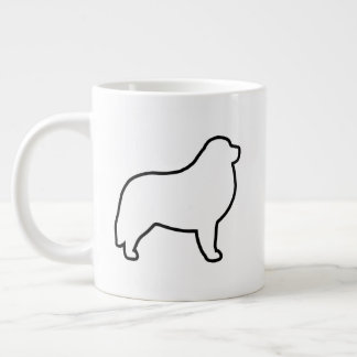 Caneca De Café Grande Excelente Pirenéus Cães Silhuettes