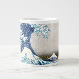 Caneca De Café Grande Excelente Wave Off Kanagawa Hokusai Fine Art
