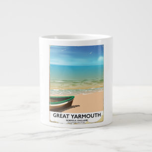 Caneca De Café Grande Excelente Yarmouth, Norfolk, poster de viagens à 