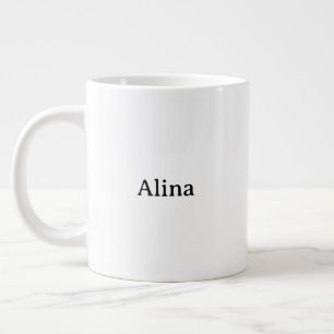 Caneca De Café Grande excluir texto adicionar próprio design Jumbo