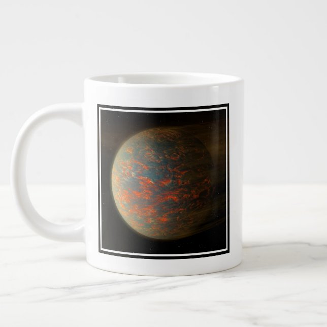 Caneca De Café Grande Exoplaneta 55 Cani E E Sua Superfície Molena (Esquerda)