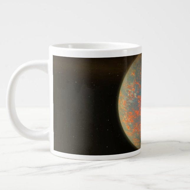 Caneca De Café Grande Exoplaneta 55 Cani E E Sua Superfície Molena (Esquerda)