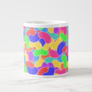 Caneca De Café Grande Explosão de Jelly Bean