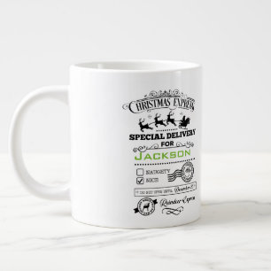 Caneca De Café Grande Expresso de Natal/Cotação de Natal/Cama Personaliz