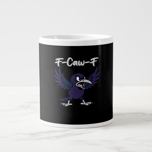 Caneca De Café Grande F-Caw-F Aesthetic Graphic (Frente)
