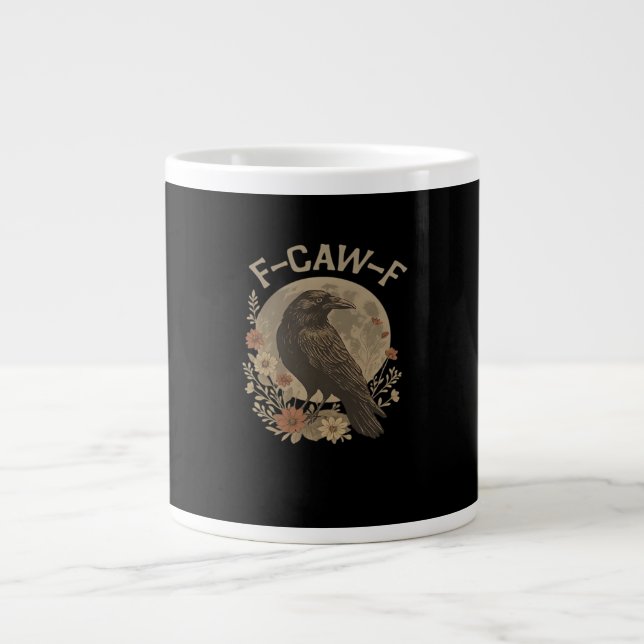 Caneca De Café Grande F-Caw-F Basic Design (Frente)