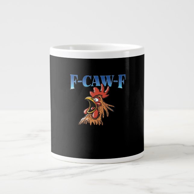Caneca De Café Grande F-Caw-F Chicken Classic Cool Unique (Frente)