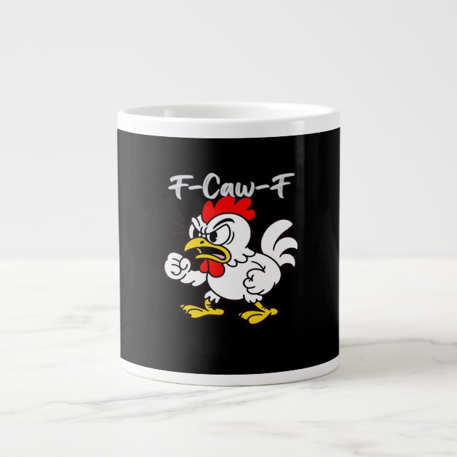Caneca De Café Grande F-Caw-F Classic Creative Casual (Frente)