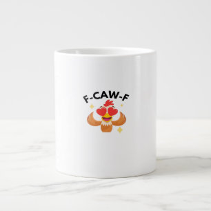 Caneca De Café Grande F-Caw-F Clássico Engraçado