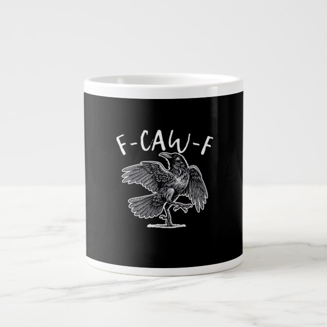 Caneca De Café Grande F-Caw-F Clássico Retrô (Frente)
