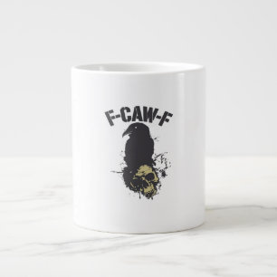 Caneca De Café Grande F-Caw-F Corvo Engraçado Humor Antigo Essencial Cri