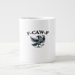 Caneca De Café Grande F-Caw-F Estilo Retro