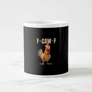 Caneca De Café Grande F-Caw-F Frango Estilo Vintage
