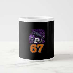 Caneca De Café Grande F-Caw-F Frango Halloween Clássico Divertido Modern