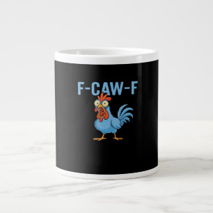 Caneca De Café Grande F-Caw-F Galo Xingando Estilo Clássico Retro