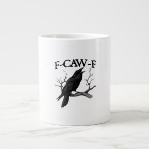 Caneca De Café Grande F Caw F Gráfico Vintage Clássico