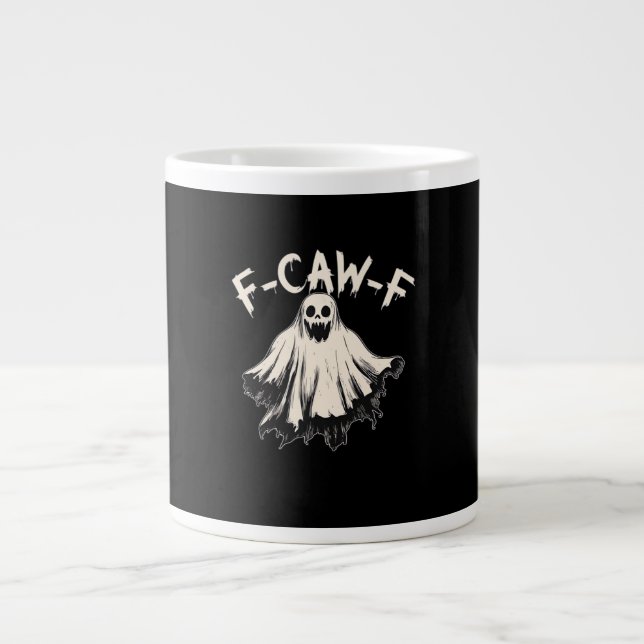 Caneca De Café Grande F-Caw-F Humor Retro Classic (Frente)