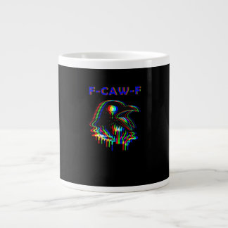 Caneca De Café Grande F-Caw-F Música de Festa de Halloween Essencial
