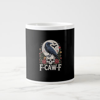 Caneca De Café Grande F-Caw-F Pássaro Corvo Corvo Engraçado Pássaro Croc