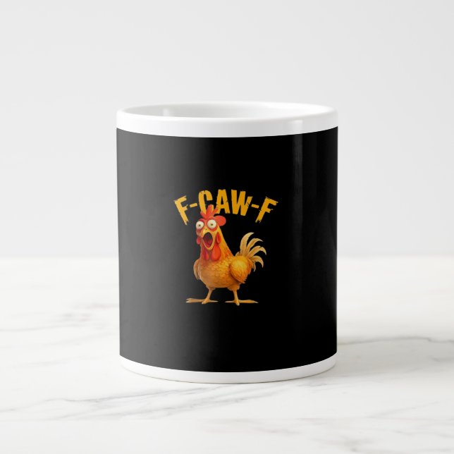Caneca De Café Grande F-Caw-F Retro Classic (Frente)