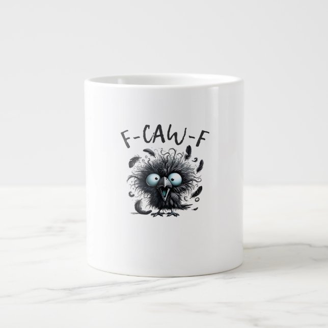 Caneca De Café Grande F Caw F Retro Classic Style (Frente)