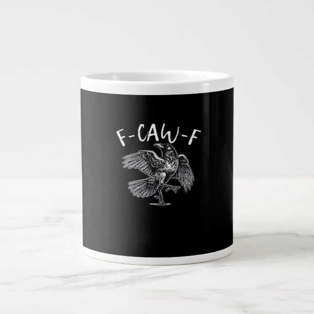 Caneca De Café Grande F-Caw-F Trendy Casual (Frente)