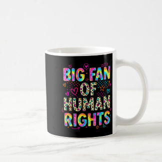 Caneca De Café Grande fã de direitos humanos retro protesto igual