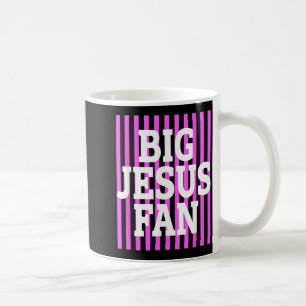 Caneca De Café Grande fã de Jesus Listrado Grande fã de Jesus Pre