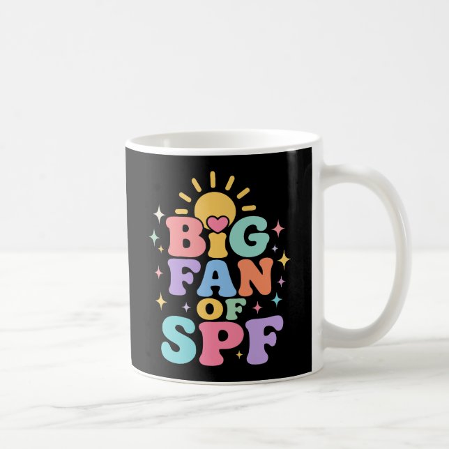Caneca De Café Grande fã de proteção solar SPF no verão (Direita)