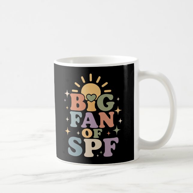 Caneca De Café Grande fã de proteção solar SPF no verão (Direita)