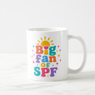 Caneca De Café Grande fã de proteção solar SPF no verão