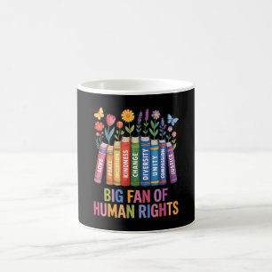 Caneca De Café Grande Fã dos Direitos Humanos