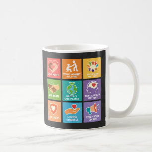 Caneca De Café Grande fã dos direitos humanos