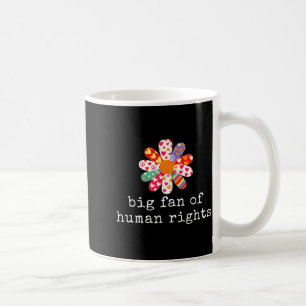 Caneca De Café Grande fã dos direitos humanos - igualdade & justi