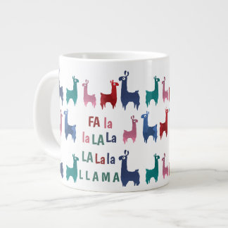 Caneca De Café Grande Fa La Llama Jumbo Mug