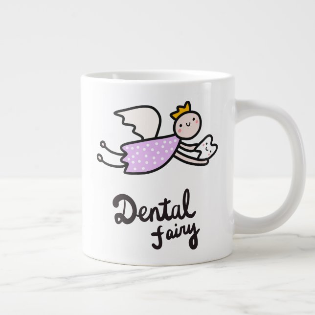 Caneca De Café Grande Fada dentária (Direita)