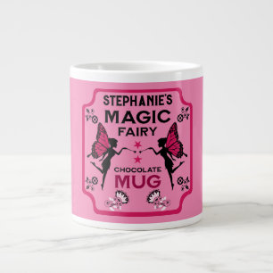 Caneca De Café Grande Fada Princesa Magia Chocolate
