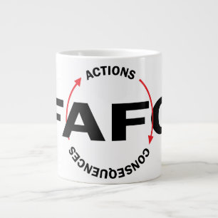 Caneca De Café Grande FAFO Ações Têm Consequências
