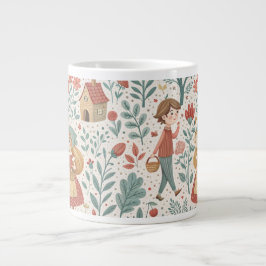 Caneca De Café Grande Fairytale Forest Walk Mug