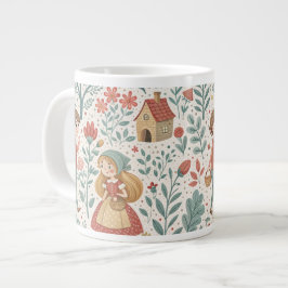 Caneca De Café Grande Fairytale Forest Walk Mug