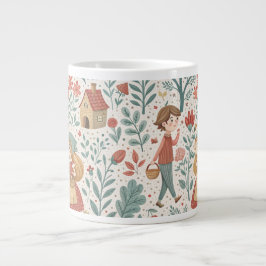 Caneca De Café Grande Fairytale Forest Walk Mug