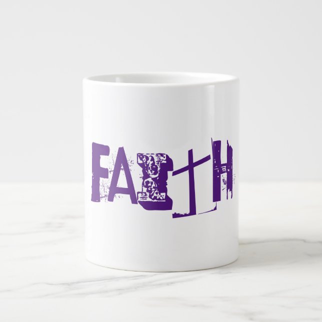 Caneca De Café Grande Faith - Gift Jumbo Mug (Frente)