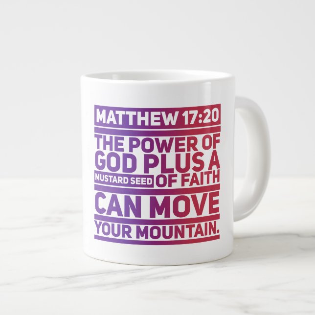 Caneca De Café Grande Faith Jumbo Mug (Frente Esquerda)