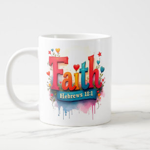 Caneca De Café Grande Faith Jumbo Mug