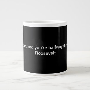 Caneca De Café Grande Faixa de Cotação Theodore Roosevelt