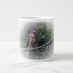 Caneca De Café Grande Falcão Ombro Vermelho